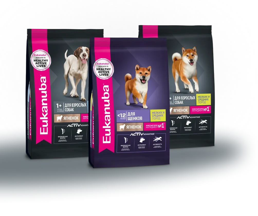 Линейка рационов Eukanuba с ягненком